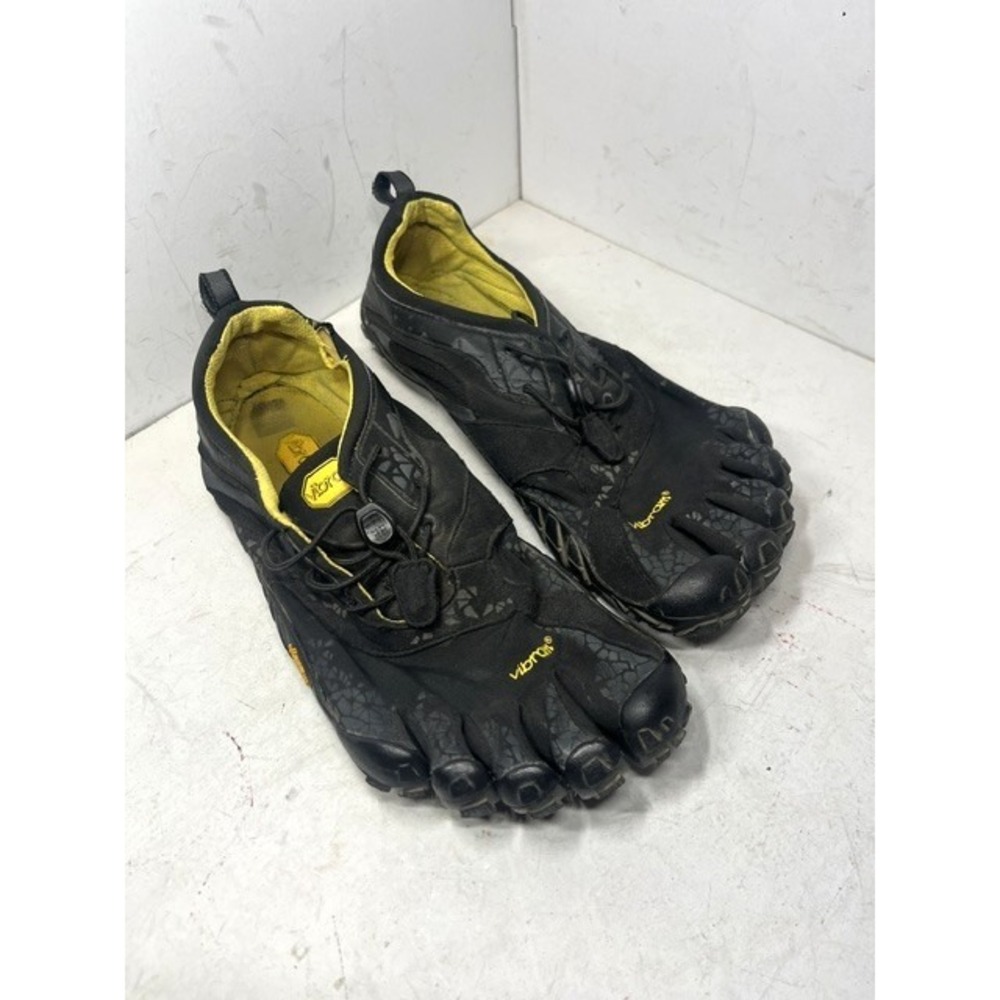 Vibram FiveFingers Spyridon 14M4202 READ Black and Yellow Men Trail Shoes Sz 42